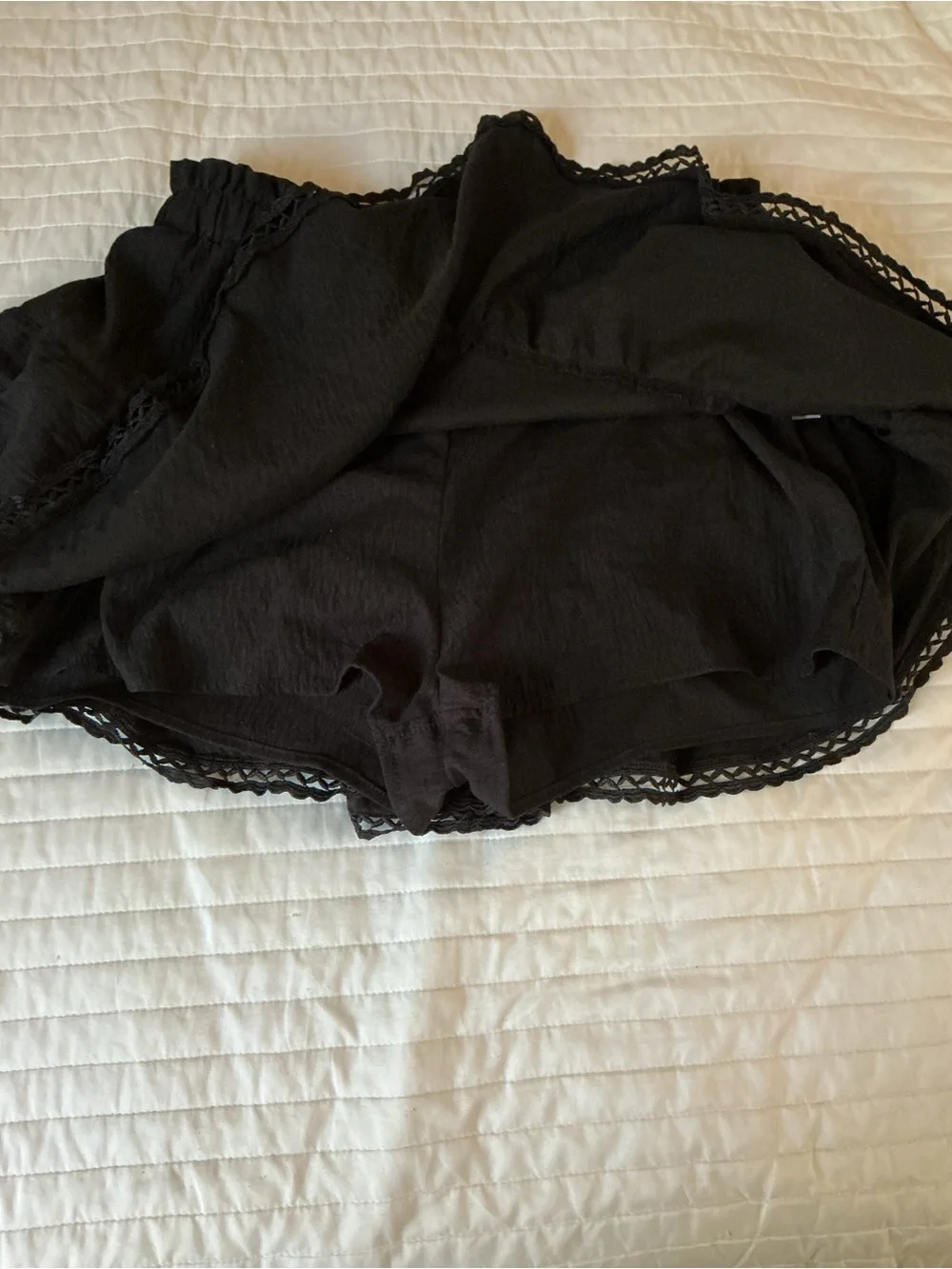 Amazon Black Layered Ruffle Skort